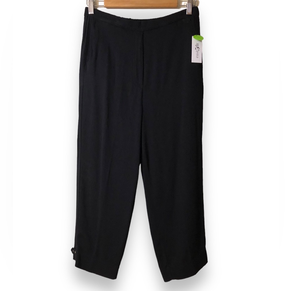 EAST 5TH Black Woven Crop Pull On Pants